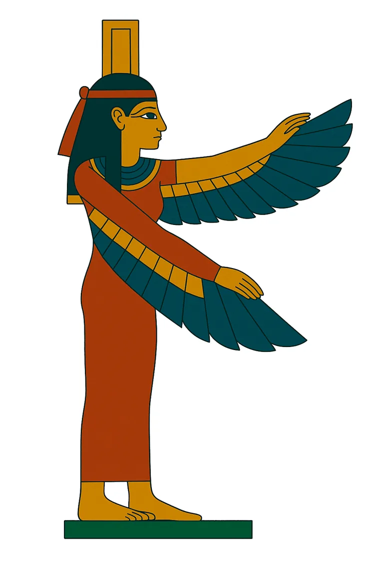Illustration de travail représentant Isis