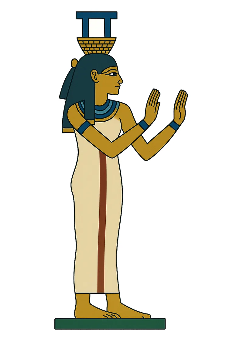 Illustration de travail représentant Nephtys