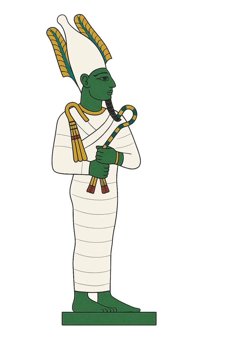 Illustration de travail représentant Osiris