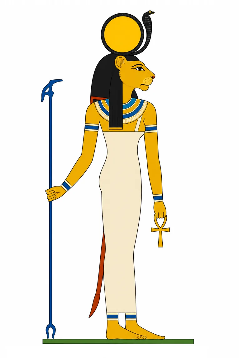 Illustration de travail représentant Tefnout