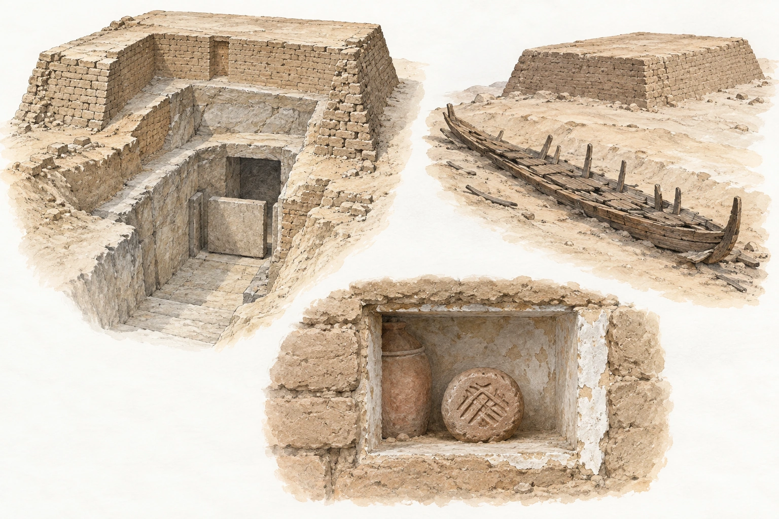 Planche interprétative consacrée à Abou Rawach, cimetière archaïque M