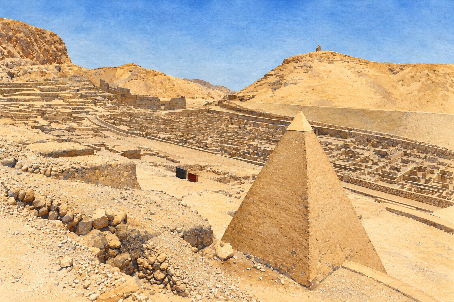 Illustration du site Deir el-Médineh, village et tombes des artisans