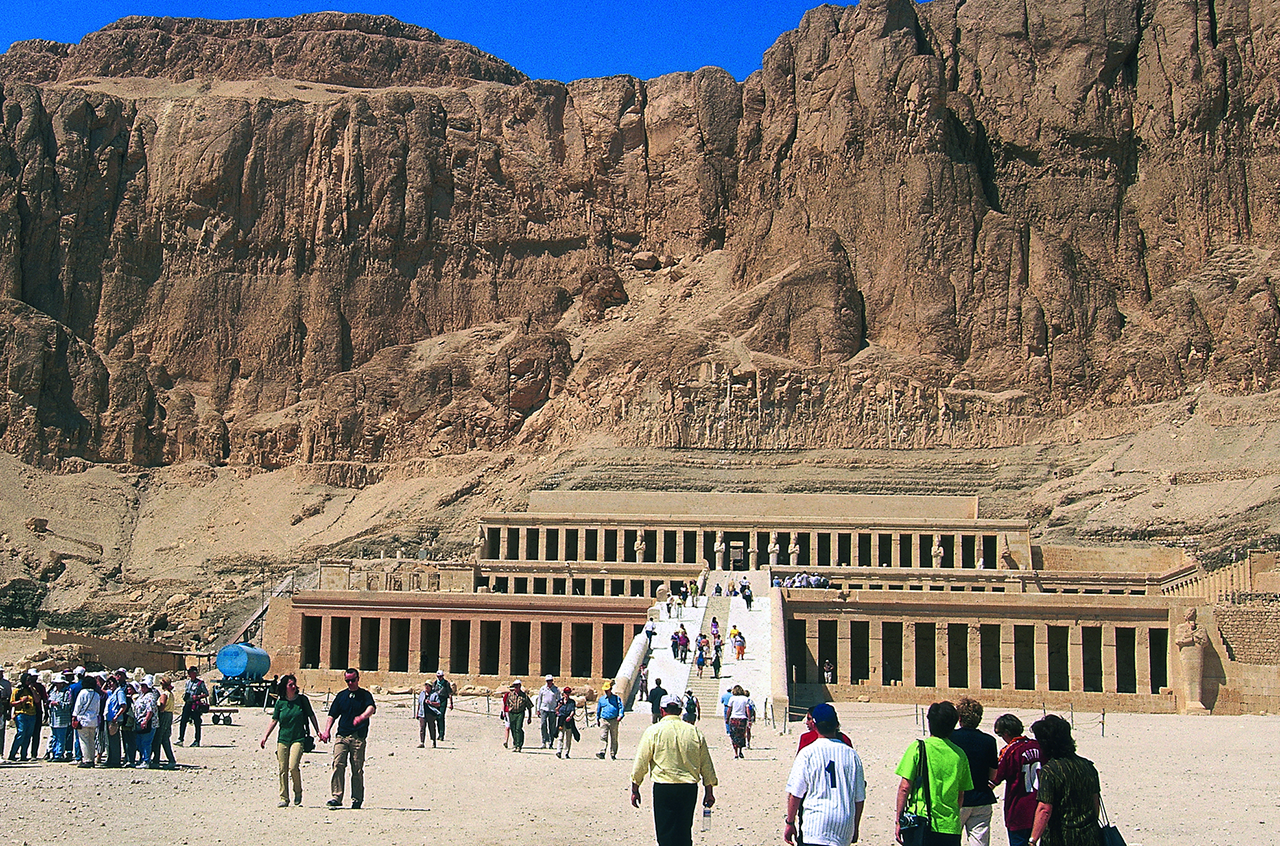 Photo du site Deir el-Bahari, temple funéraire d’Hatchepsout